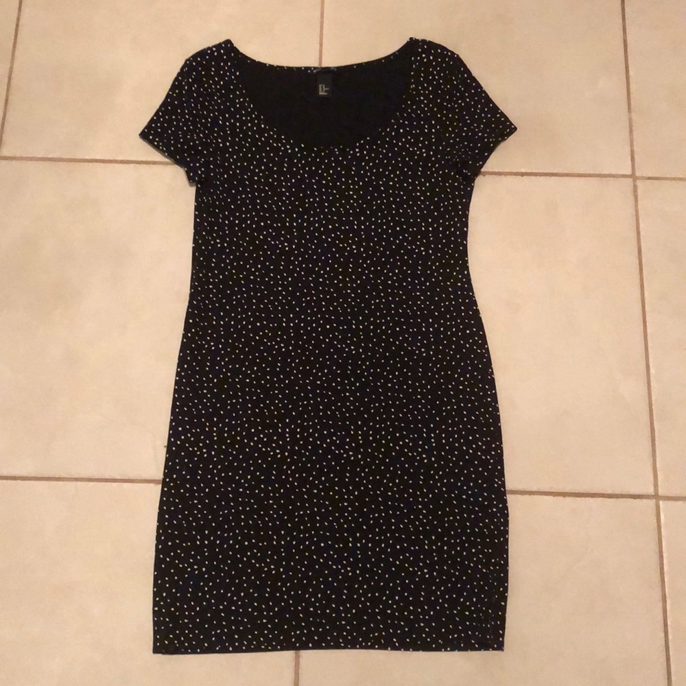h&m polka dot mini dress